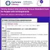Family‐based interventions versus standard care for people with schizophrenia
