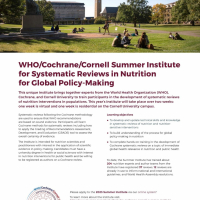 WHO/Cochrane/Cornell Summer Institute